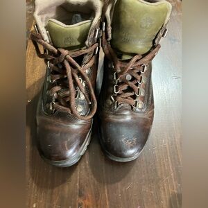 Timberland Men's Dark Brown Leather Hiking Boots